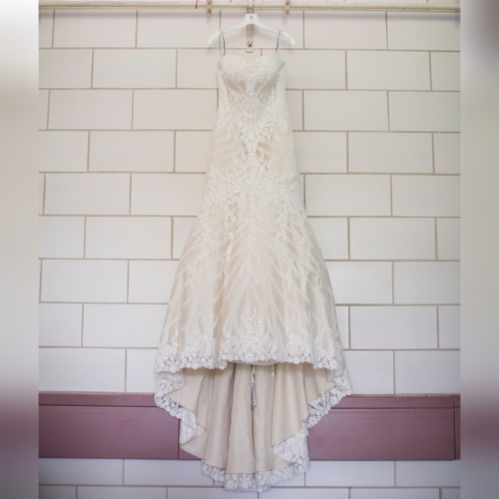 Matthew Christopher | Sophia Wedding Gown & Veil Size 14 - Picture 9 of 16